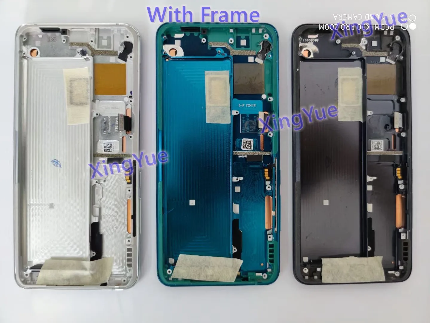 Componentes de montaje de pantalla de superficie curva, pantalla LCD, t&aacute;ctil interna y externa, adecuado para Xiaomi note 10-3