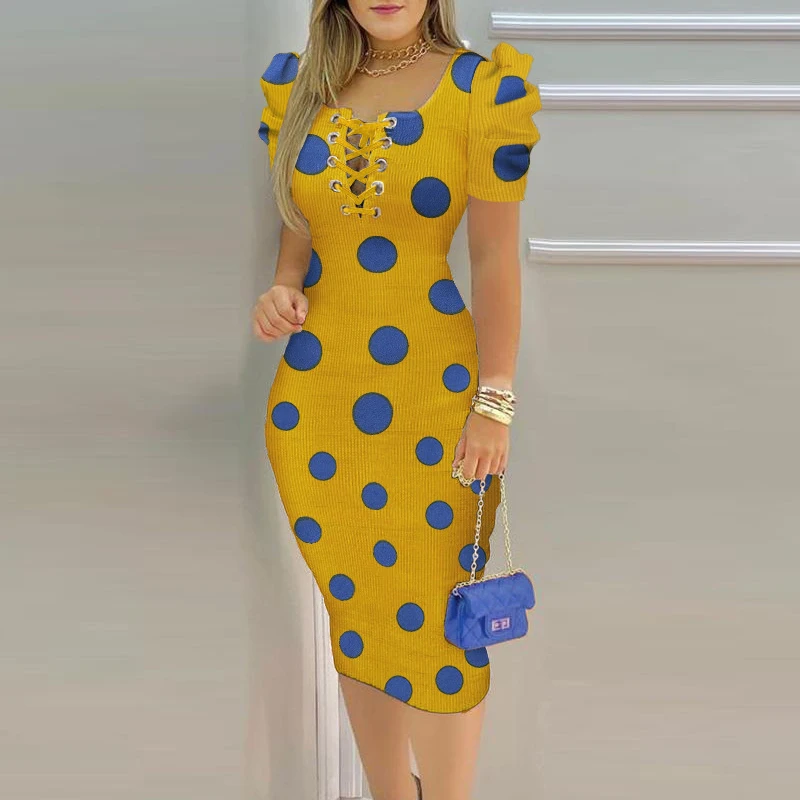 

Женская одежда, Осенние сексуальные Клубные вечерние платья Eam, платье в горошек в полоску, Осеннее новое облегающее платье с круглым вырезо...