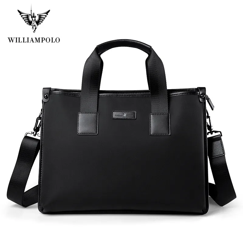 Мужской водонепроницаемый портфель из Оксфорда для ноутбука WilliamPOLO деловой