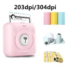 Мини-термопринтер A6 Peripage, 203 точекдюйм дюйм, 304 точекдюйм, мобильный телефон, без чернил