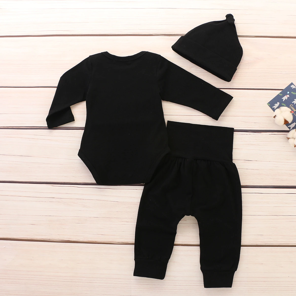 

New baby children's clothing holiday Halloween pumpkin models cotton printed long-sleeved three-piece