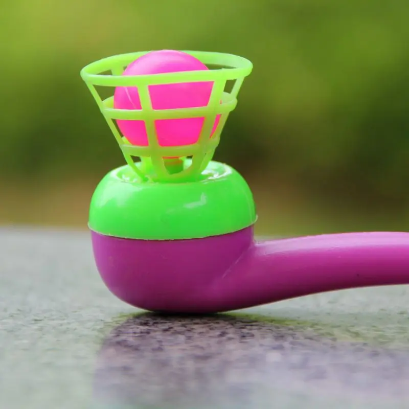 5pcs/Sets Floating Ball Air Suspensions Plastic Party Blow Pipe Blowing For Children Random Colors |