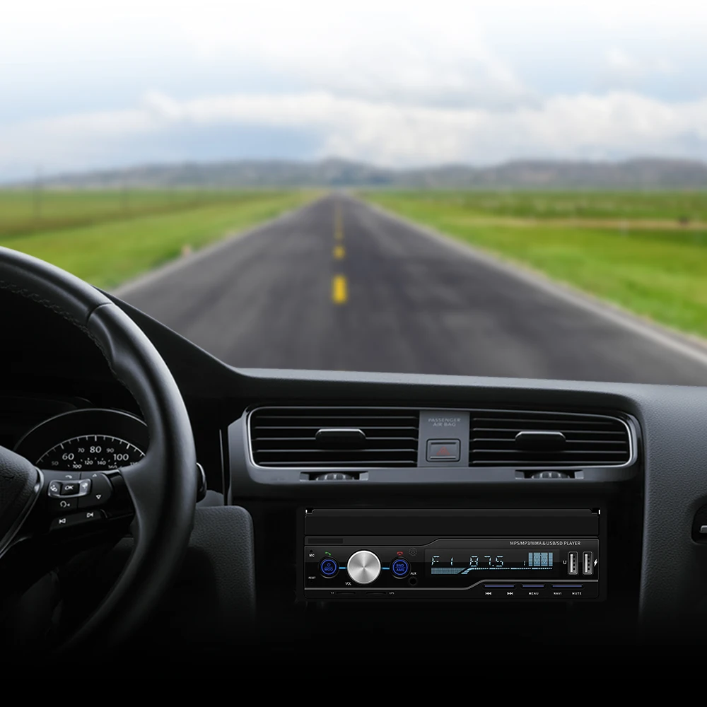 MP5 плеер с 7 дюймовым экраном Bluetooth 2 USB порта FM радио AUX MP5|Автомобильные