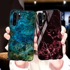 Мрамор закаленное стекло чехол для Huawei Y9 Y5 Y6 Y7 Prime 2018 2019 Case Huawei P20 P40 P30 Lite Pro Nova 7i 5T 3i 3 6 Se 5G Обложка