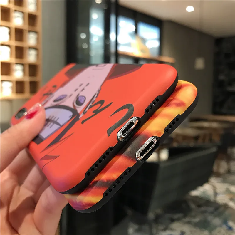 Японский аниме Наруто Чехол для iPhone 8 7 6 6s Plus X XS Чехлы max xr Силиконовый ТПУ чехол 11