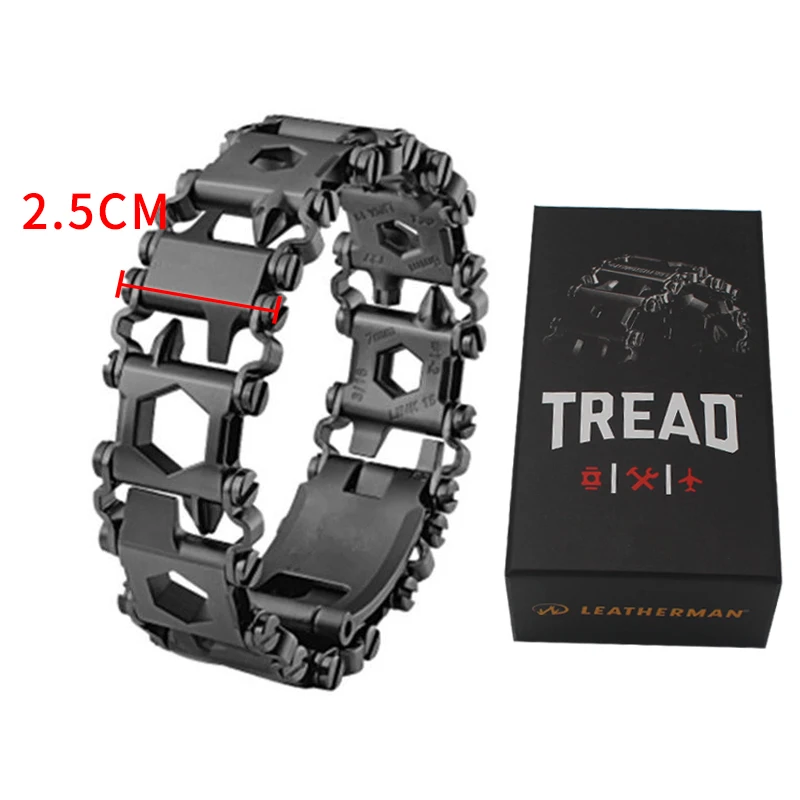 Носимый протектор 29 в 1 Многофункциональный инструмент браслет ремень отвертка