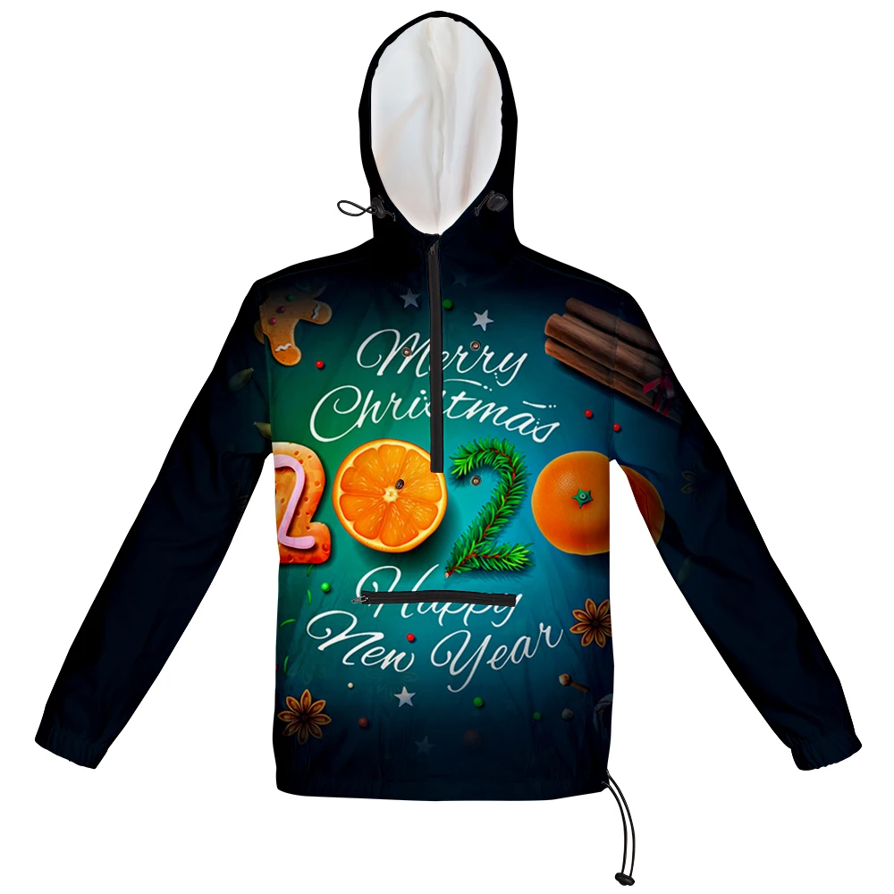

2020 Christmas Windbreaker 3D Tracksuit Unisex Sweatshirts Women/Men Long Sleeve Streetwear Merry Christmas Clothes Harajuku