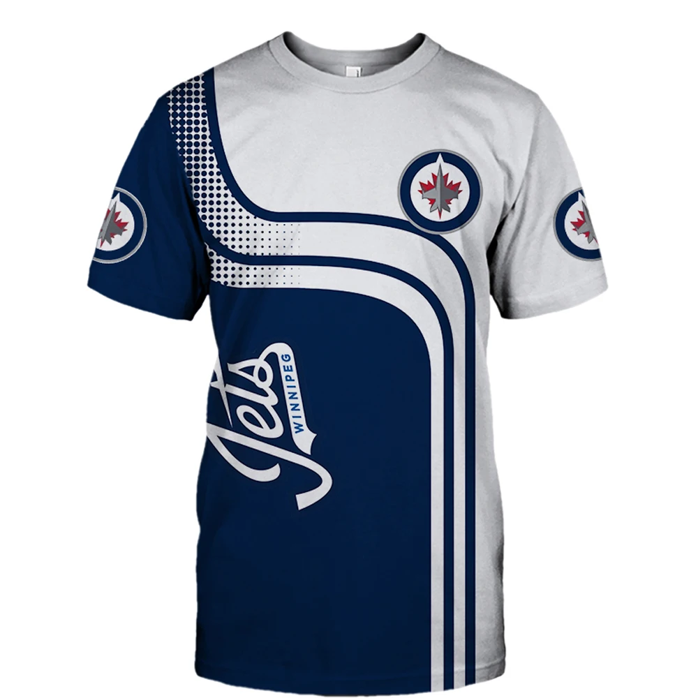 

Summer Casual Cool Men's Clothing Tops Blue White Stitching Cartoon Airplane Print Jets T-shirt Quick-drying Sportswear