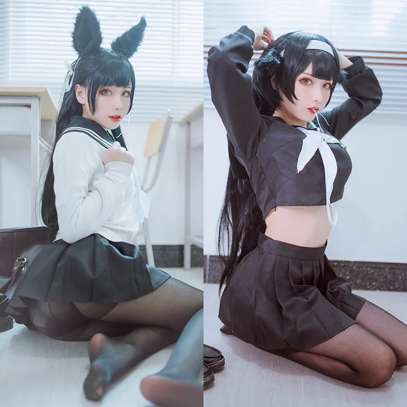 

VOOCIEC Game Azur Lane Cosplay Costumes Atago And Takao Cosplay School Uniform Halloween Christmas Party Cosplay Costume