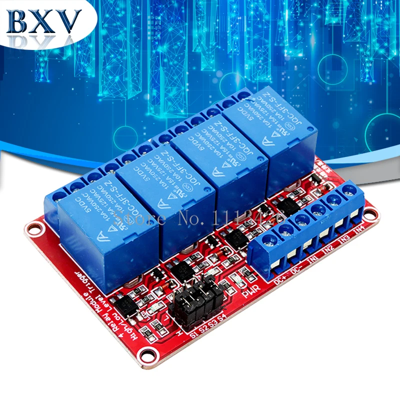 1 шт./лот 5 в 4-Канальный Релейный Модуль с изоляцией оптопары поддерживает высокий