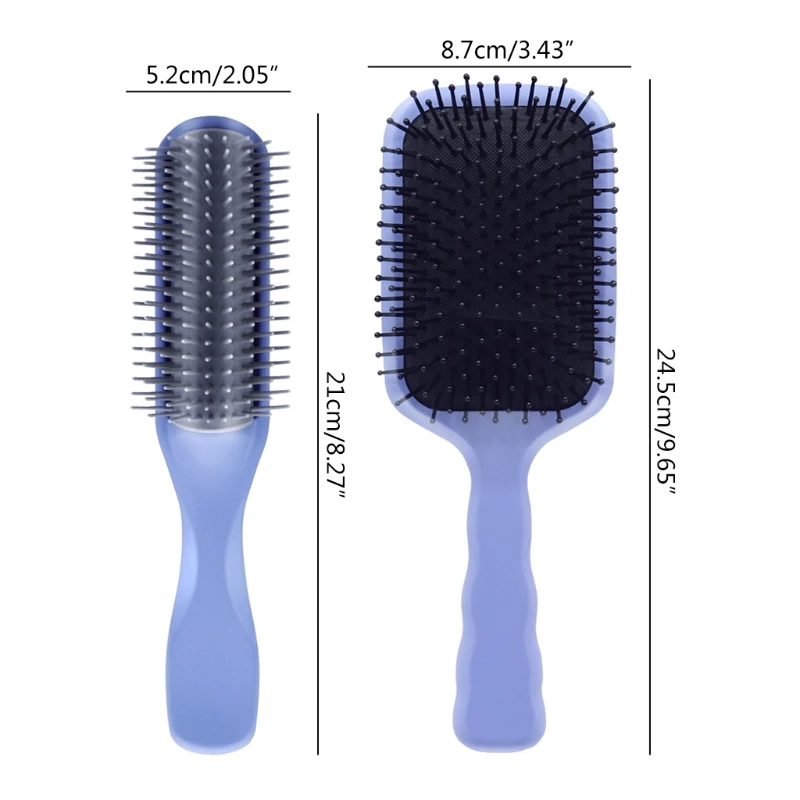 

Paddle Brush With Cushion Base Daily Hair Brushes Massage for Women Men Kids Long Short Thick Thin Straight Fine Hair