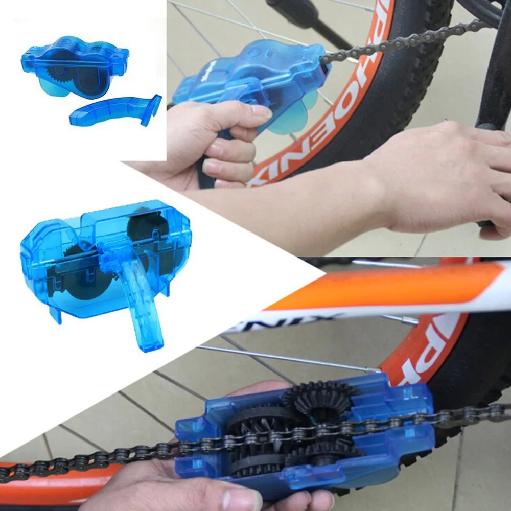 

Bike Bicycle Chain Cleaner Machine Brushes Scrubber Clean Tools Bicycle Cleaner Degreaser