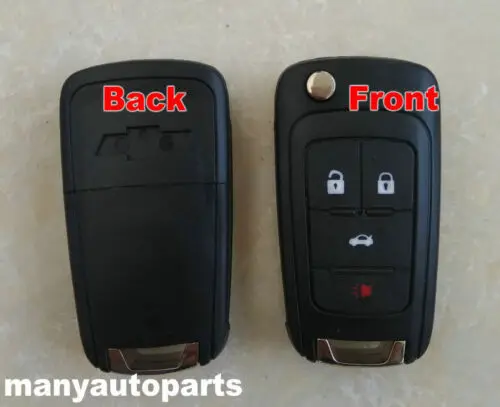 4 кнопки дистанционный Складной автомобильный брелок для ключей чехол Chevrolet Cruze