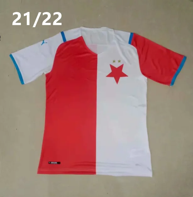 

2022 SK Slavia Prague soccer jersey home WHITE RED away 21 22 Petr Sevcik Stanciu Simon Deli Peter Olayinka Abdallah Sima footba