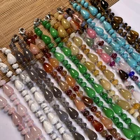 hot selling natural stone necklace abacus shaped 5x8mm water drop 10x14mm necklace diy stone necklace for women