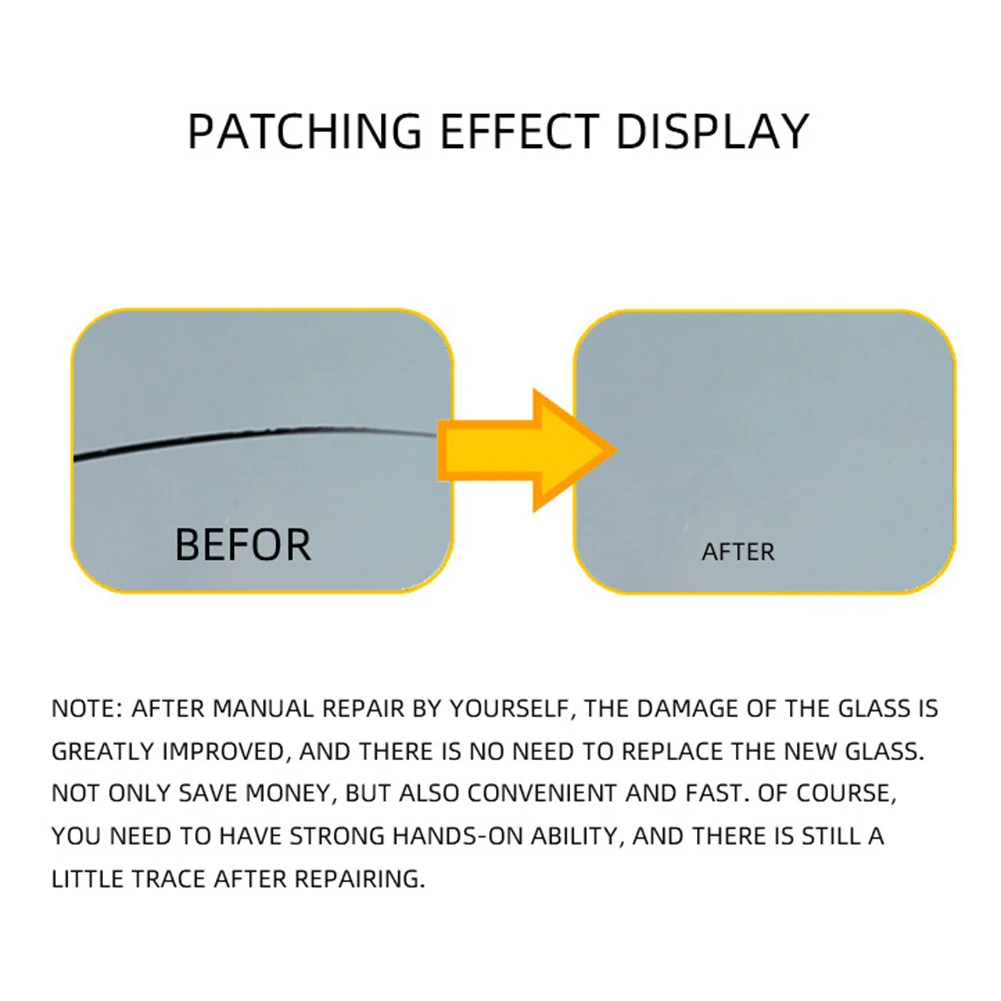 

Car Windshield Repair Tool Enduring Car Durable Parts Components Window Scratch Crack Restore 3ml Resin Blade Strips