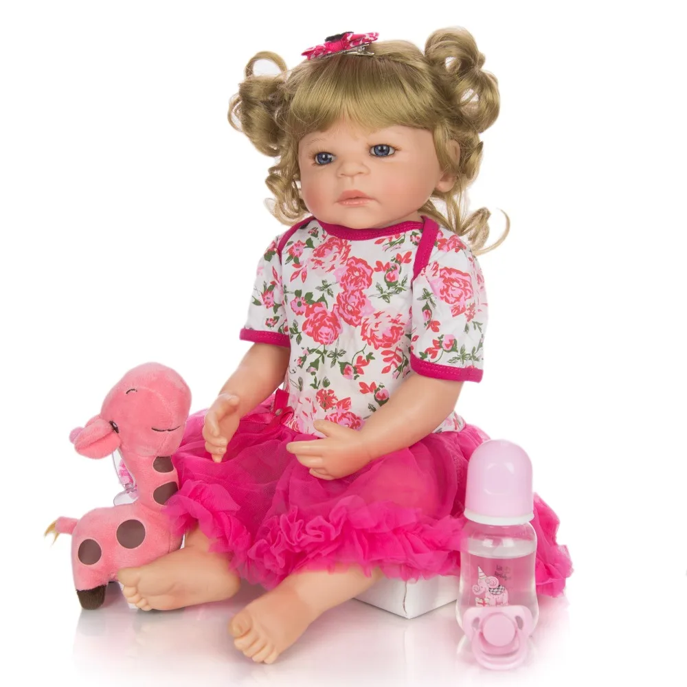 Кукла reborn menina игрушка силикон винил тело Bebe Reborn детские куклы 55 см реалистичные