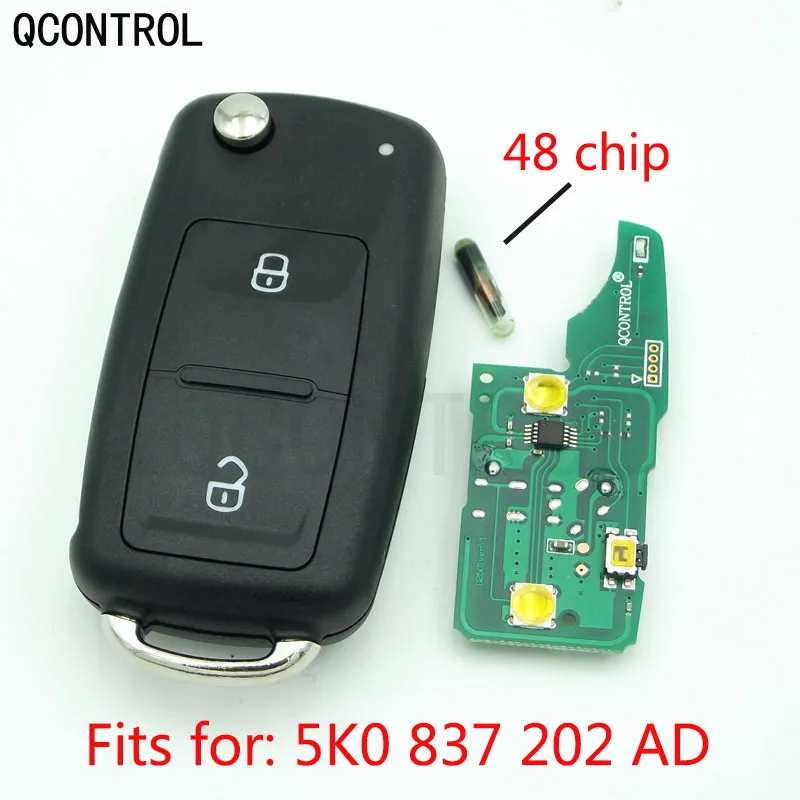 Пульт дистанционного управления QCONTROL 2 BT для автомобильного ключа 433 МГц чип ID48 VW