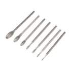 7pk овальная алмазная шлифовальная головка диаметром 1,2-5 мм сверла с хвостовиком 2,35 мм Нефритовая резьба полировка Гравировка Инструменты Аксессуары для Dremel