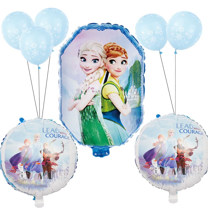 1 комплект на день рождения с изображением Анны и Эльзы шары в форме принцесс