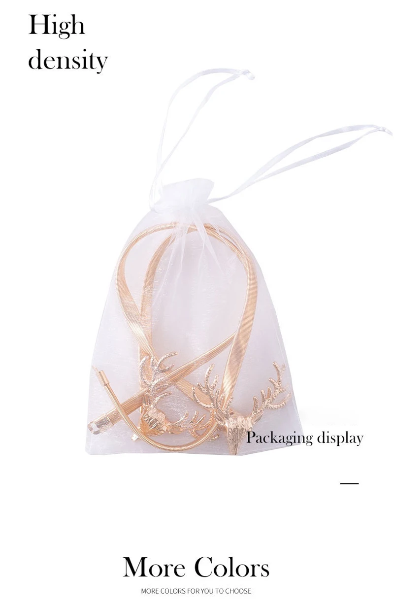 Эластичная Пряжка для занавесок в скандинавском роскошном стиле с головой оленя