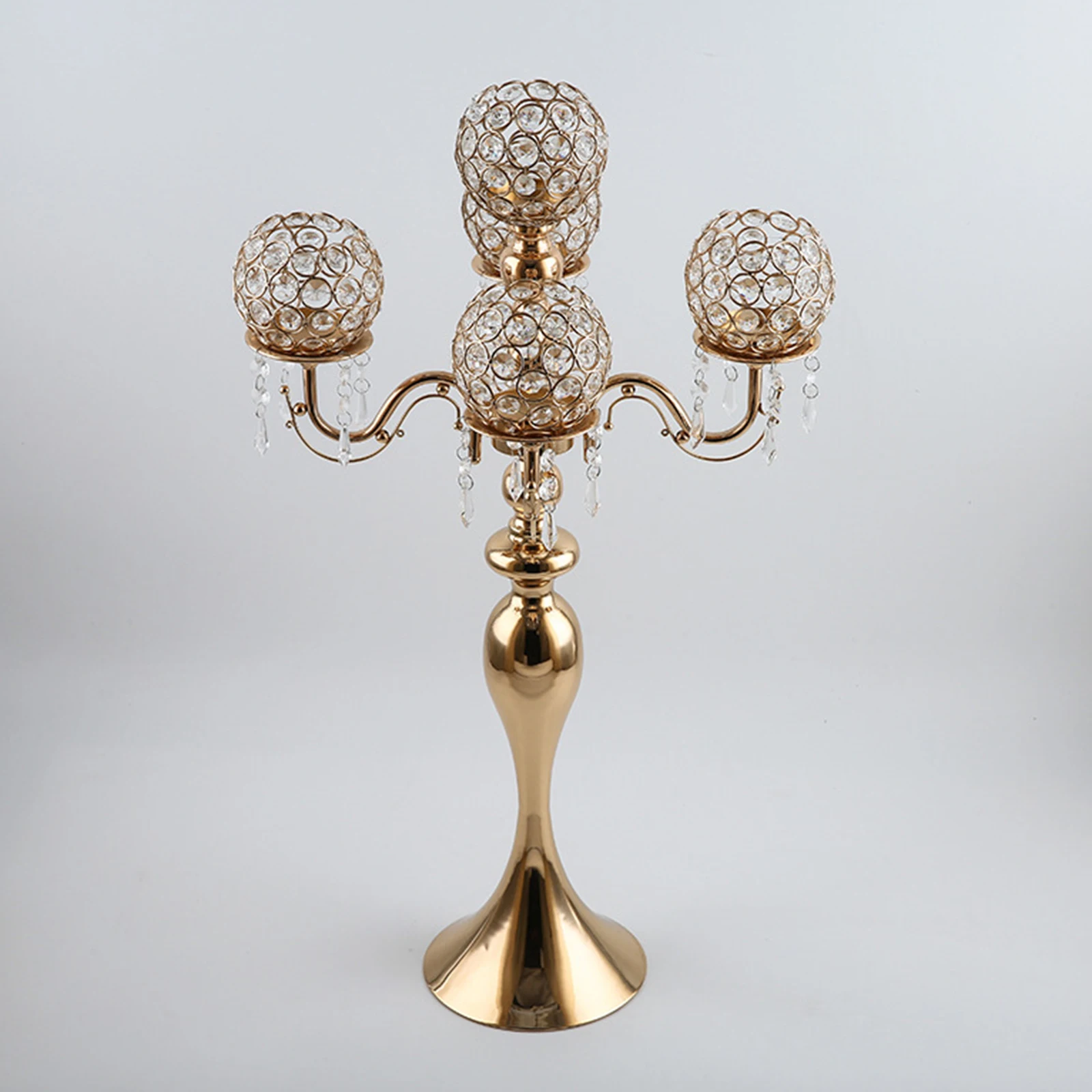 

Candle Holder 5 Arms Candlestick for Birthday Wedding Party Decoration Gifts