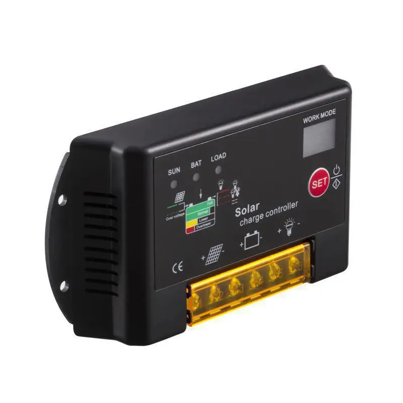 Панель солнечной батареи зарядное устройство Регулятор зарядки 10A 12V/24V|Солнечная