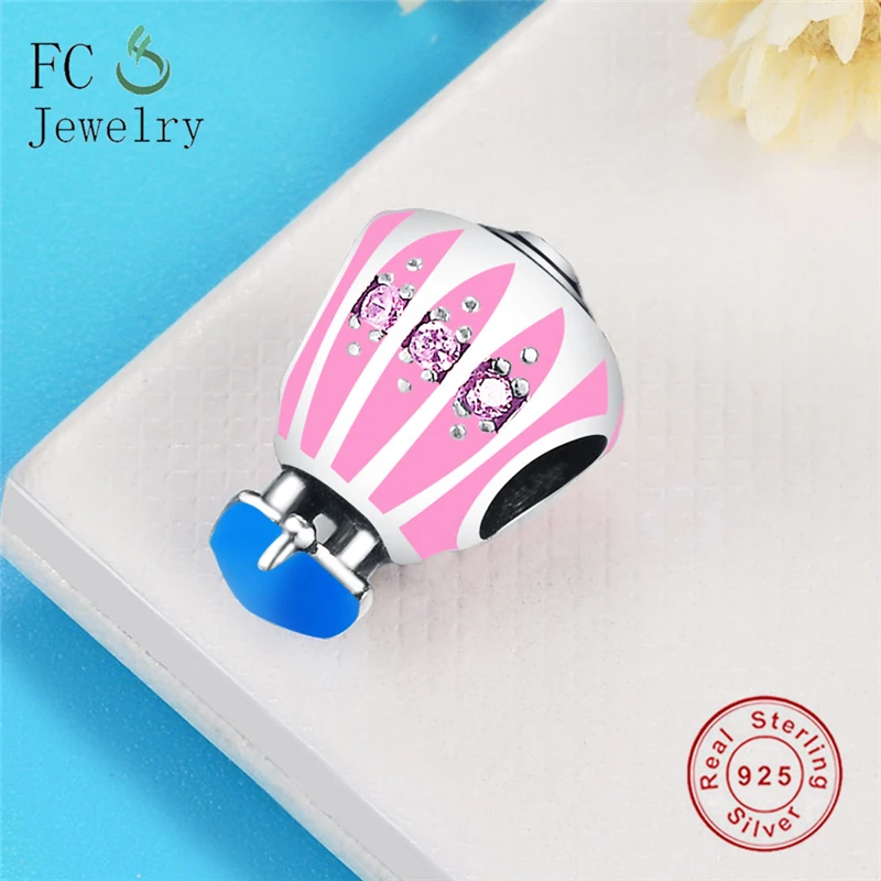 Розовый очаровательный баллон из бисера 925 серебра сделай сам изготовление