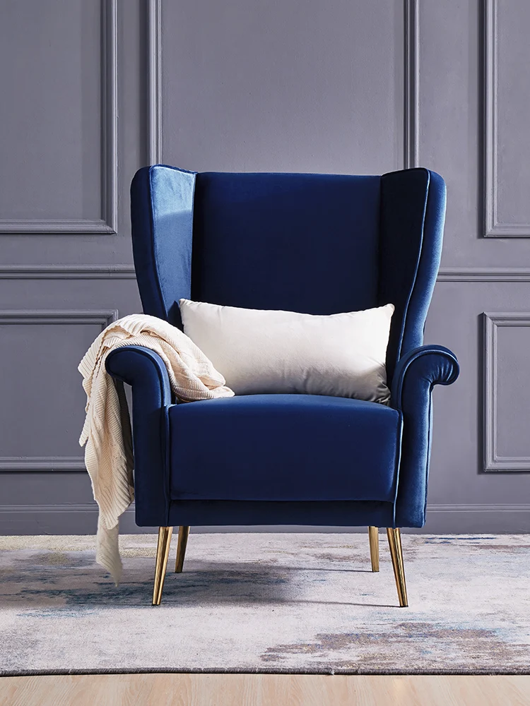 

TT Light Luxury Wingback Chair American Chair Light Luxury Single-Seat Sofa Chair Designer Leisure Chair Chair