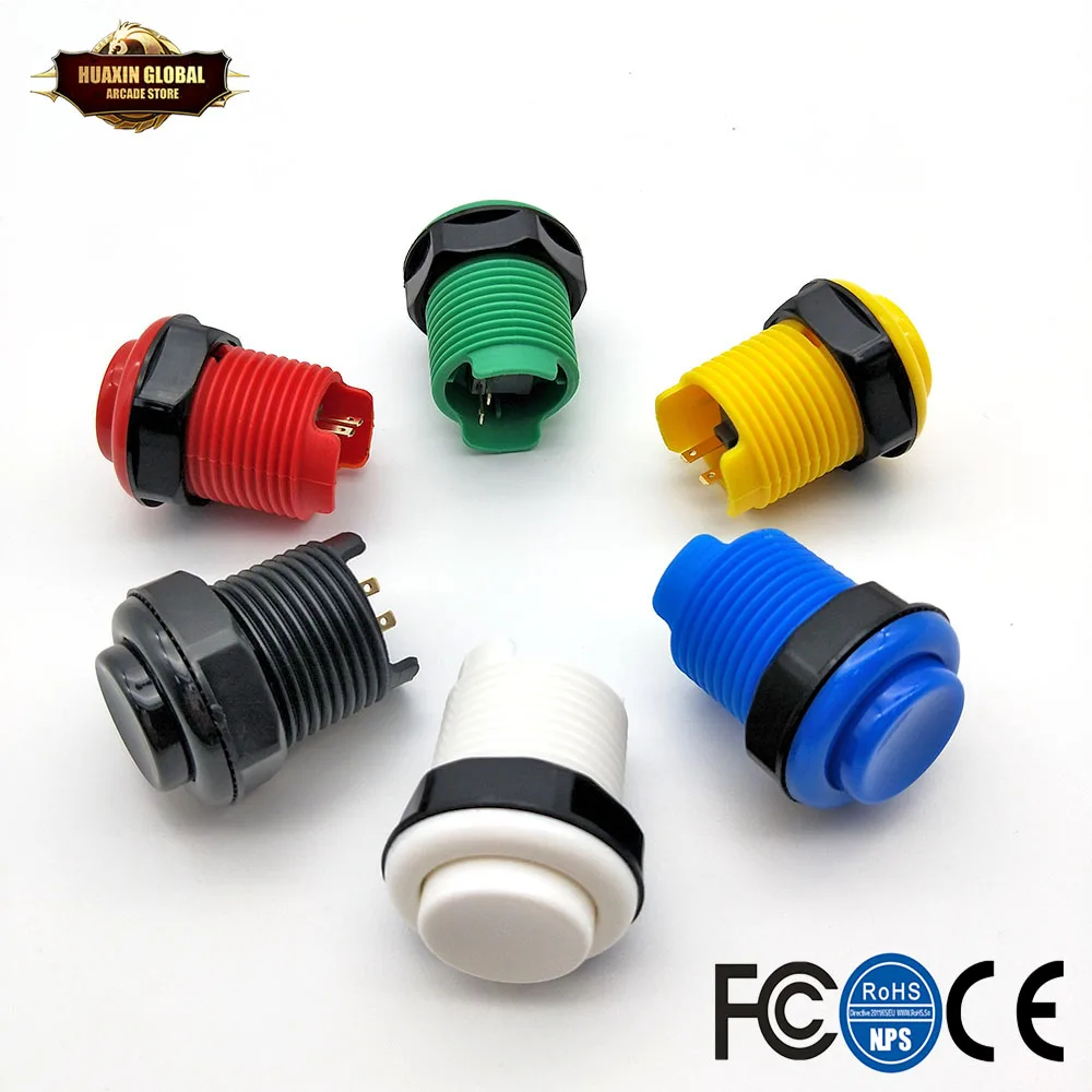 12 шт. 28 мм HAPP стиль встроенный бесшумный переключатель золотое покрытие порт