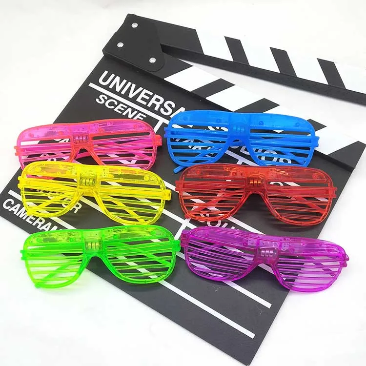 

Bar KTV luminous glasses children's birthday party toys LED blinds glasses