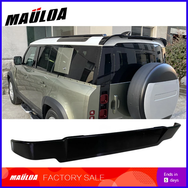 

New Original car mold opening design high quality ABS black color car rear roof spoiler for defender 2020