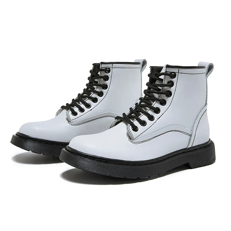 

High Quality Women Boots High Quality Leather Plush Soft Ankle Boots Warm 2020 Winter Boots Women Motorcycle Boots Riding Boots