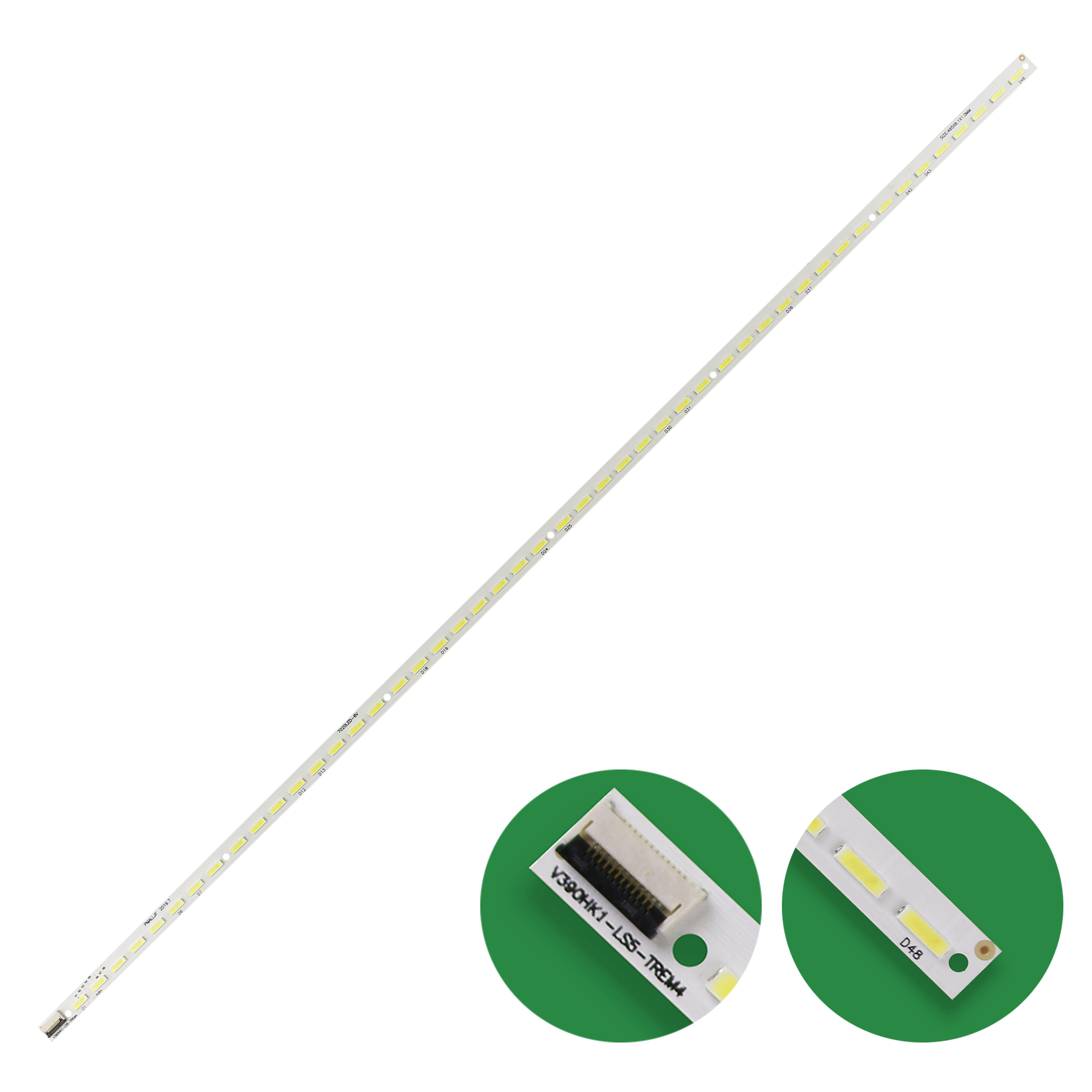 Светодиодная лента 495 мм 48 Светодиодный для Hisense LED 39K300J Haier LE39A720 LE39A700K V390HJ1-LE1 4A-D074762