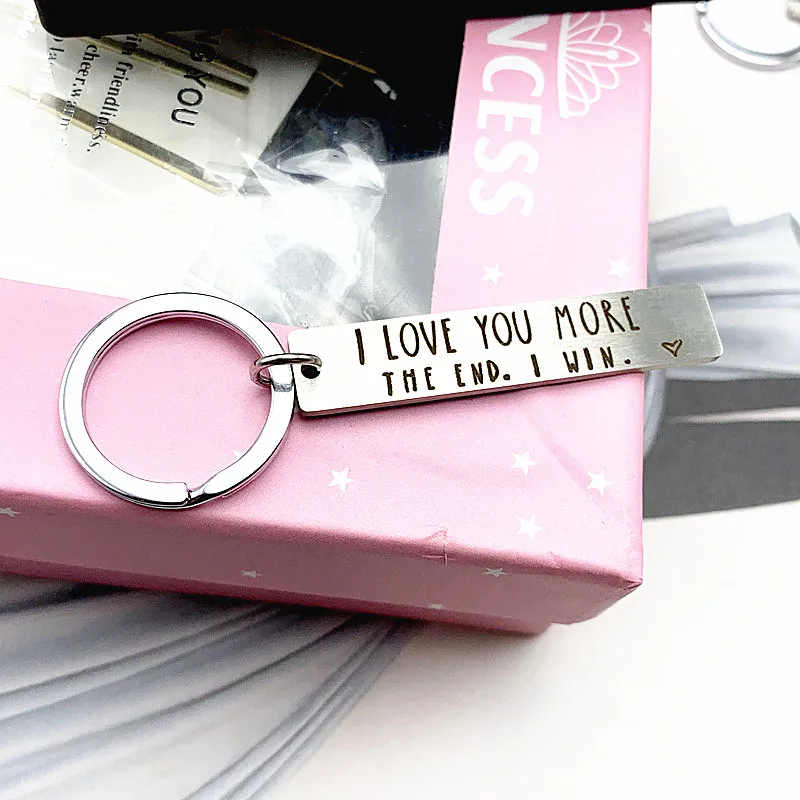 Я люблю тебя больше чем пара милый брелок для ключей подарок парня девушки брелки