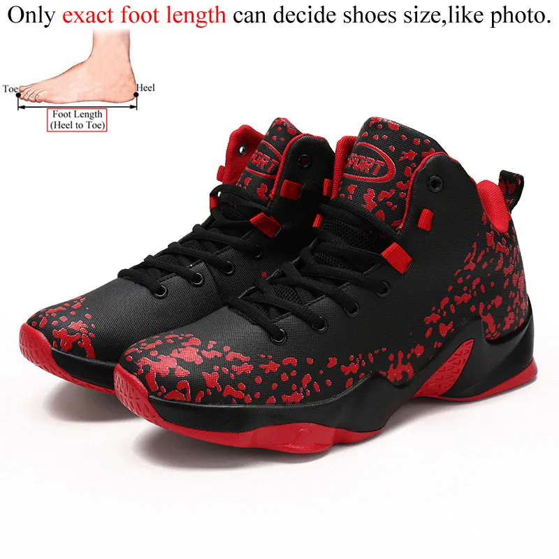 Мужские кроссовки для баскетбола ayakkabi basketbol zapatillas de basquetbol deportivas hombre trampki basket homme chaussure - Цвет: Black Red 1