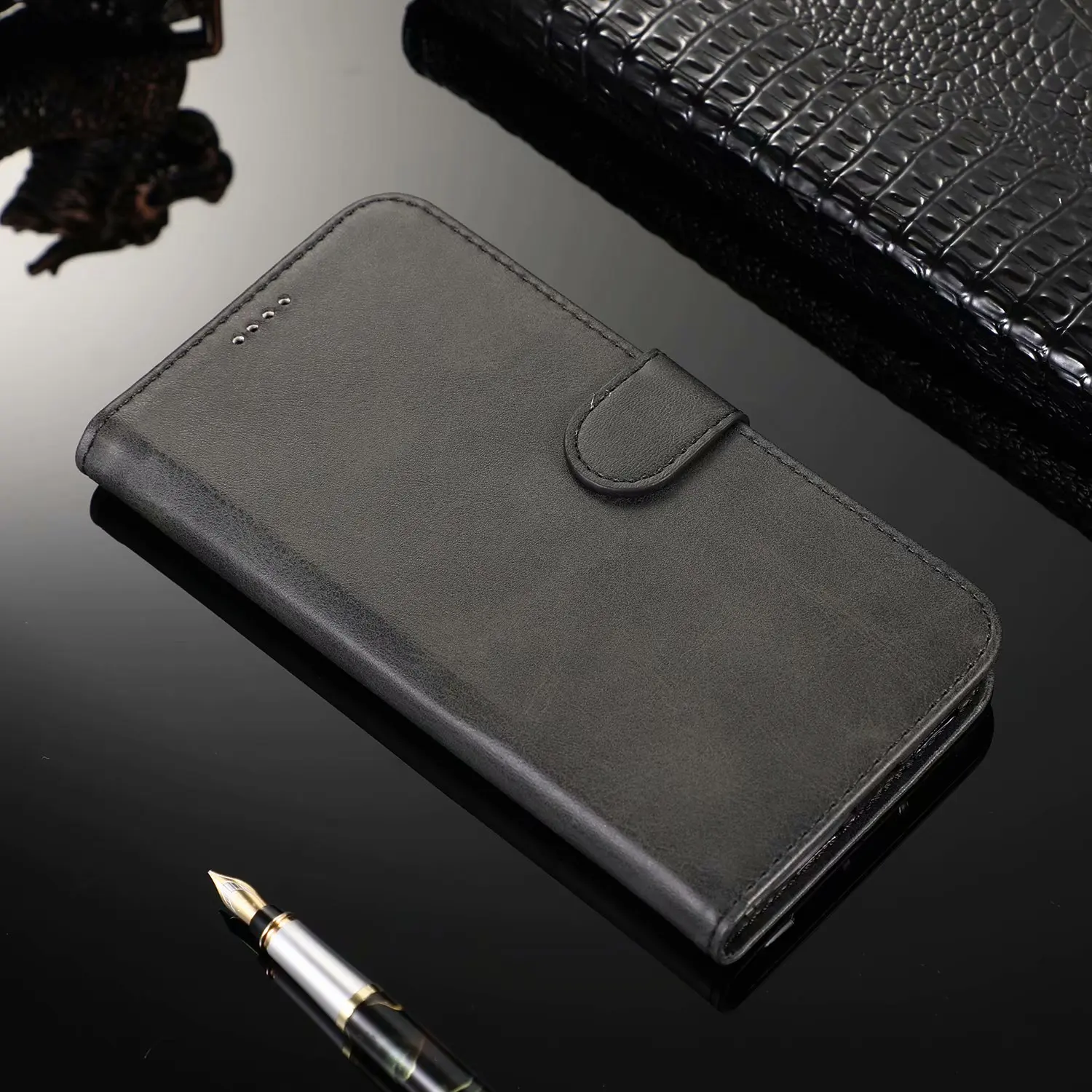 Деловой кожаный чехол для Xiaomi Redmi Note 8T 8 7 Pro 6 5 K30 K20 6A книжка RedMi Note8 Note7 Note8T|Бамперы| |