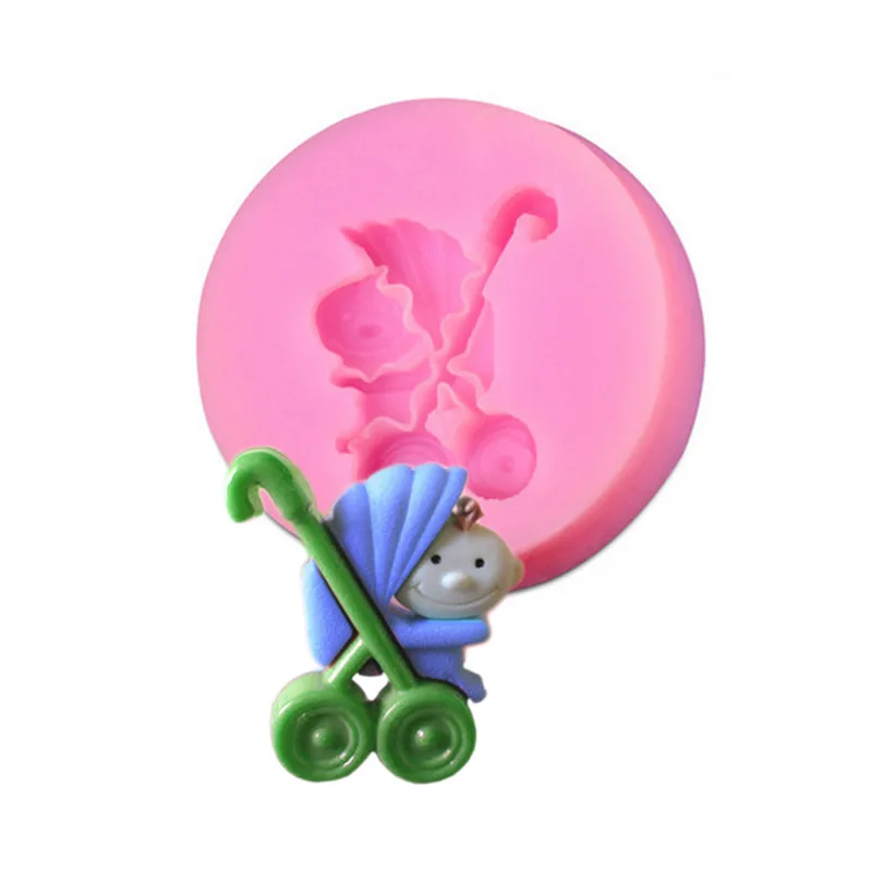 Силиконовая форма для детской коляске украшения торта в виде фондана