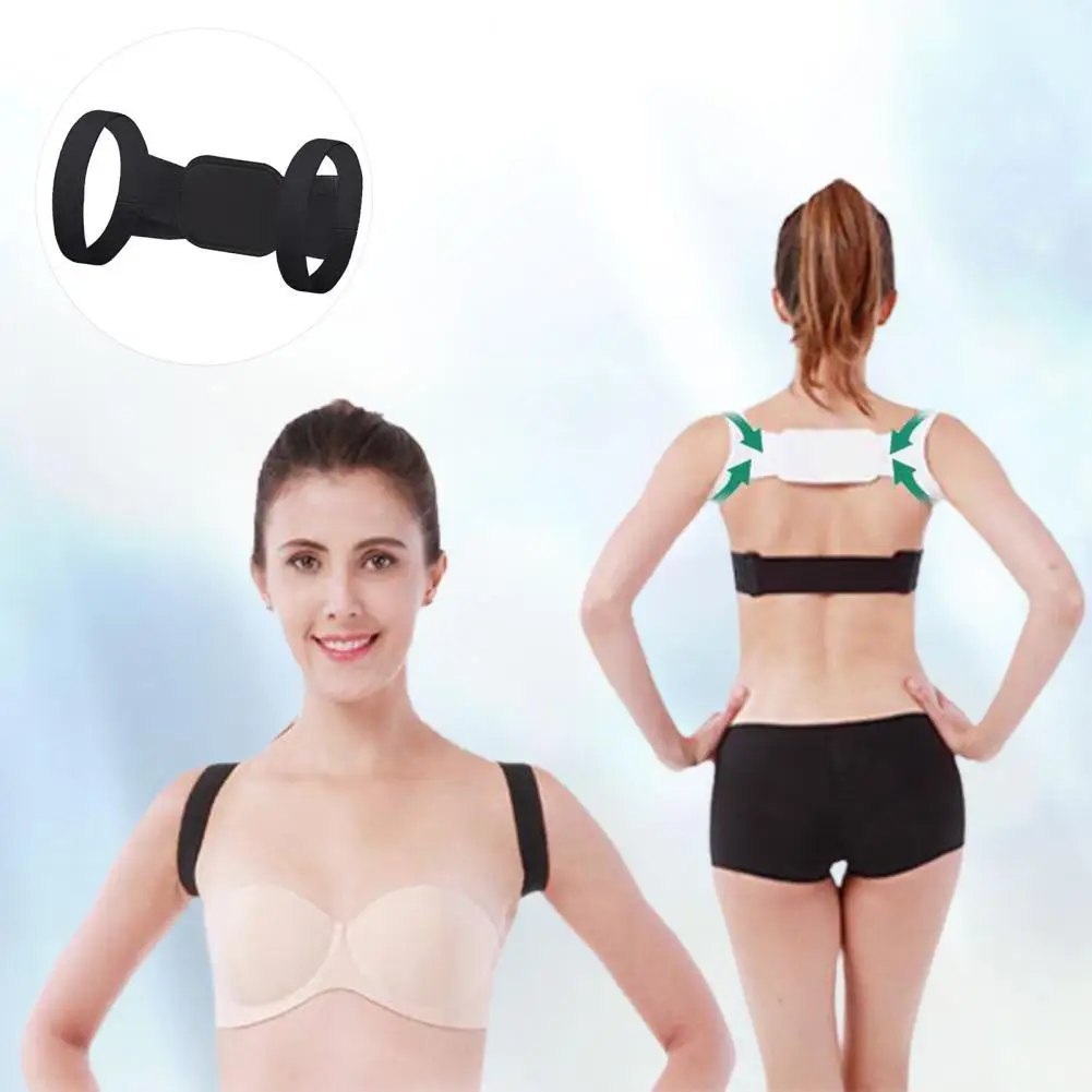 

Back Shoulder Corrector Correct Posture Ergonomics Design Soft Adjustable Brace Support Belt for Unisex