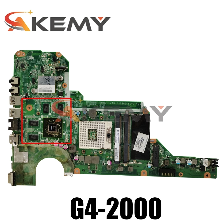 Материнская плата Akemy для ноутбука HP 680570-501 680569-501 G4-2000 G6-2000 G7-2000 R33 DA0R33MB6F1 HD7670M тест