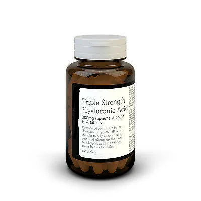 

180pcs Triple Strength Hyaluronic Acid 300mg tabs - 3 months supply