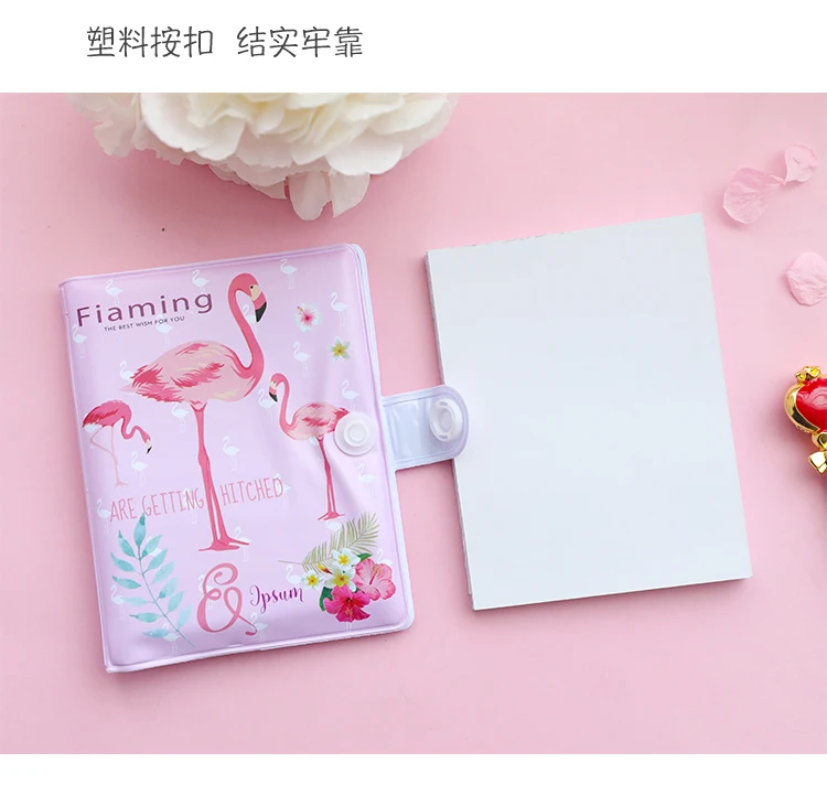 Мини Единорог блокнот с Фламинго с ручкой набор Kawaii животных медведи карманные блокноты для детей новые подарки студенческие канцелярские принадлежности