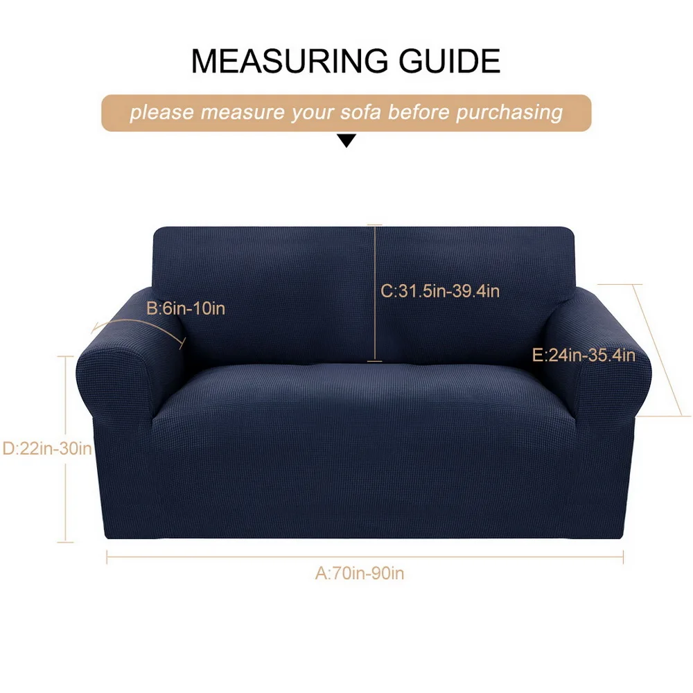 Трикотажное растягивающееся покрытие для дивана гостиной 1/2/3/Seat спандекс