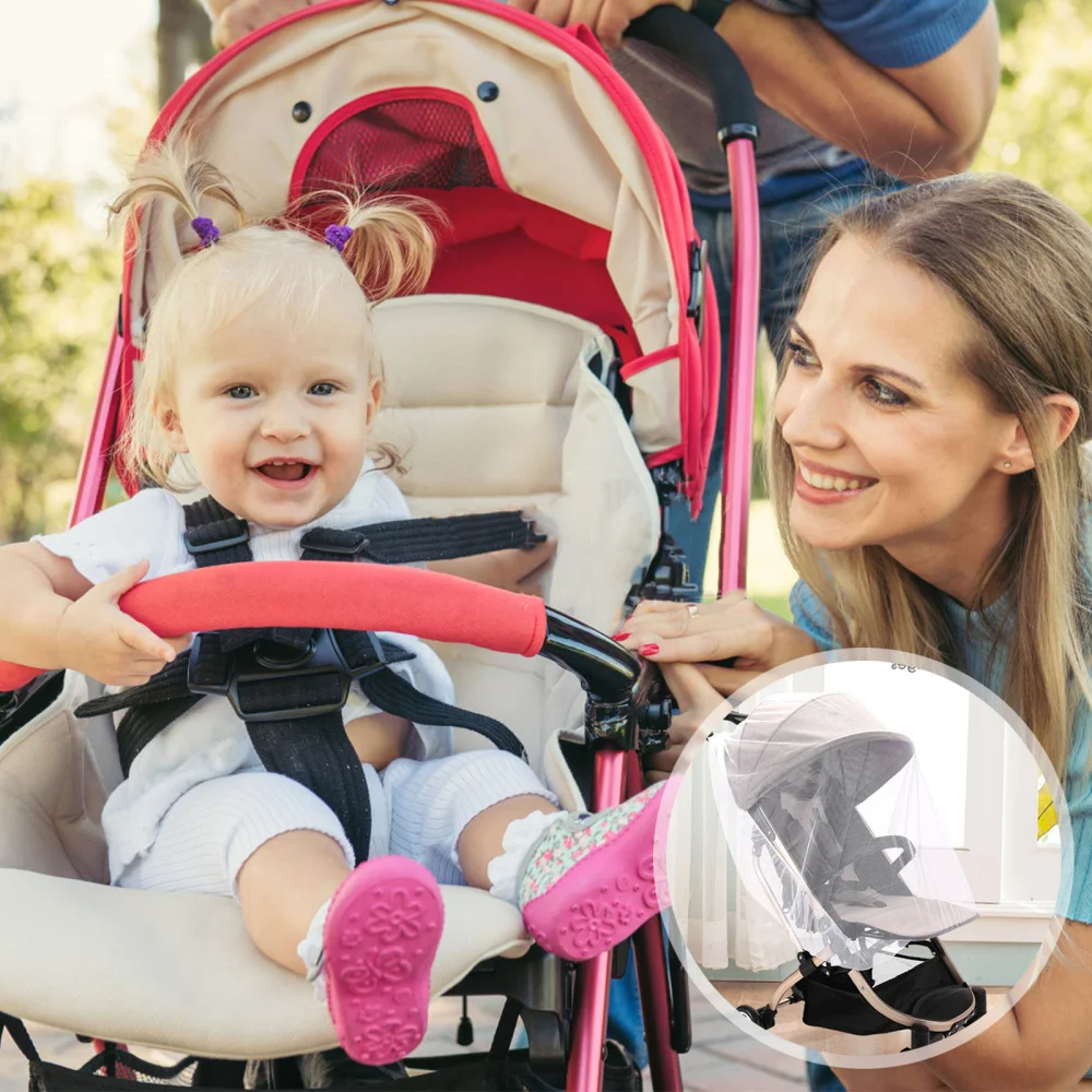 

3Pcs Baby Stroller Net Mesh Netting Cover for Mosquito Bees Flying Insects