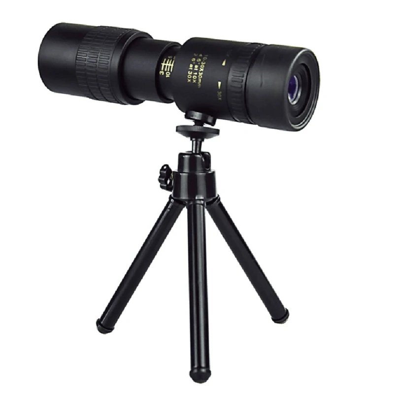 

10-300X40mm Super Telephoto Zoom Monocular Telescope with Phone Holder & Tripod for Bird Hunting Hiking Camping