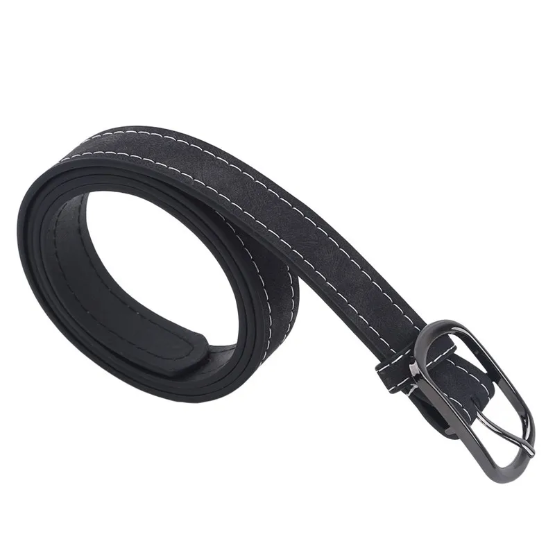 

Retro Women Leather Belt Imitation Leather Vintage Ladies Solid Color Waistband Fashion Belt Square Buckle For Women