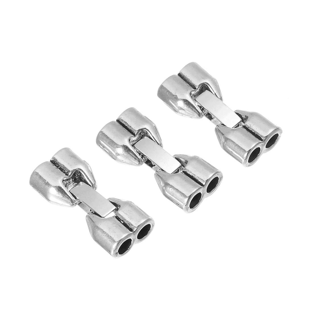 

Ciseng 10 Sets/lot Antique Silver Color Alloy Metal Round Metal Bracelet Clasps Connectors DIY Jewelry Making Findings