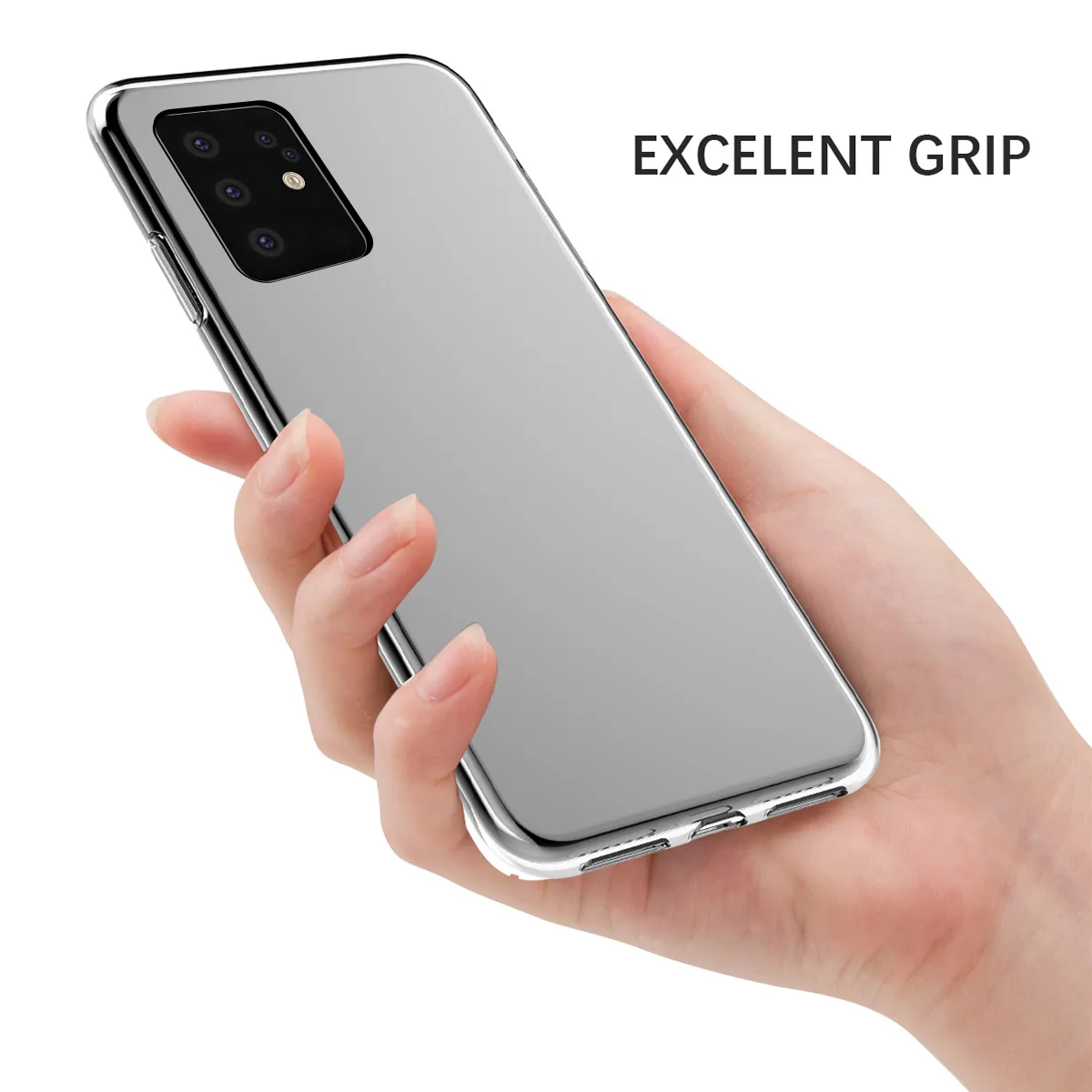 Чехол для Samsung Galaxy S20 Plus силиконовый тонкий мягкий Прозрачный ударопрочный чехол