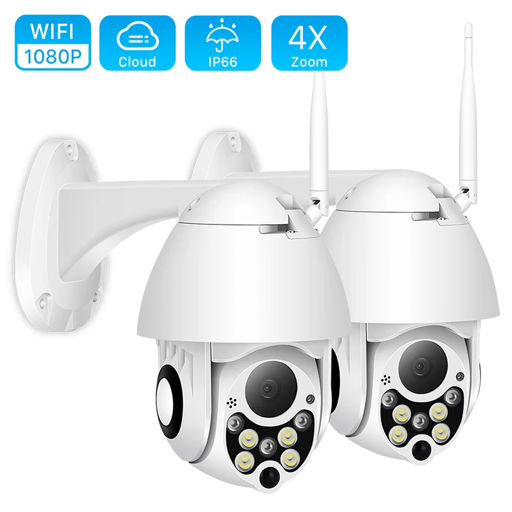 1080 P PoE IP PTZ 4X цифровой увеличительная камера Открытый Скорость купол Беспроводной