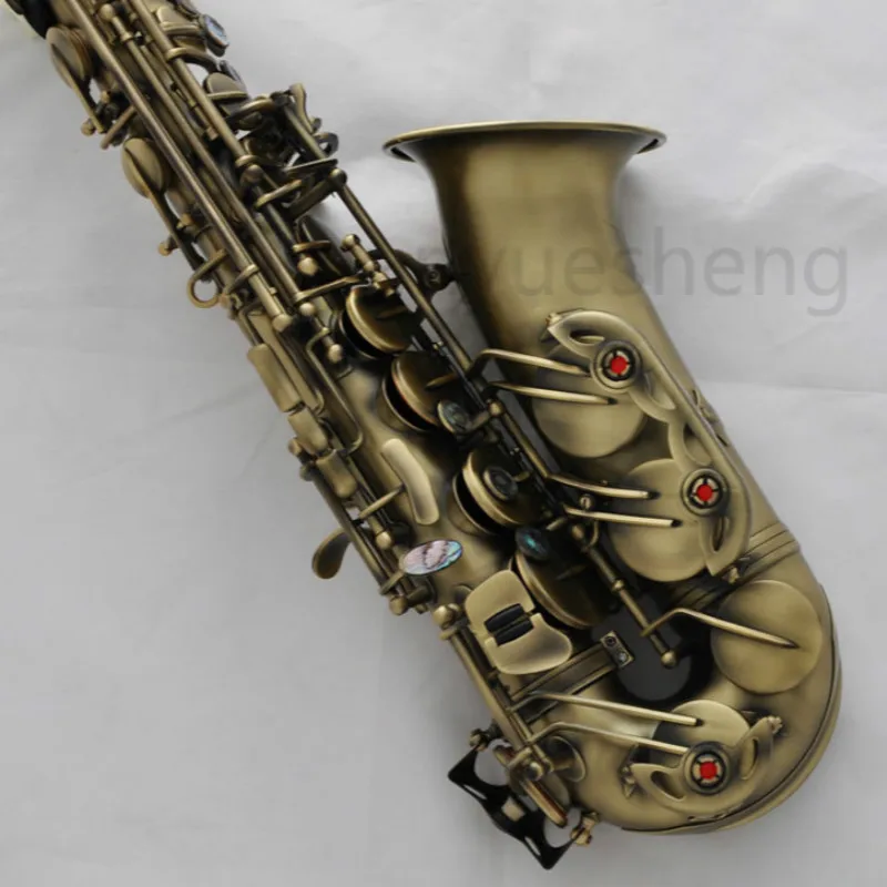 Профессиональный античный альт саксофон свернутый Note отверстие Eb Sax High F # с